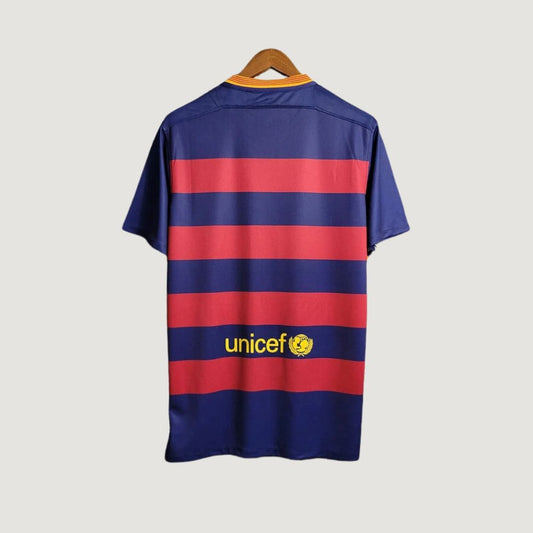 FC Barcelone - Maillot Rétro 15/16 - Bleu, Rouge - dos