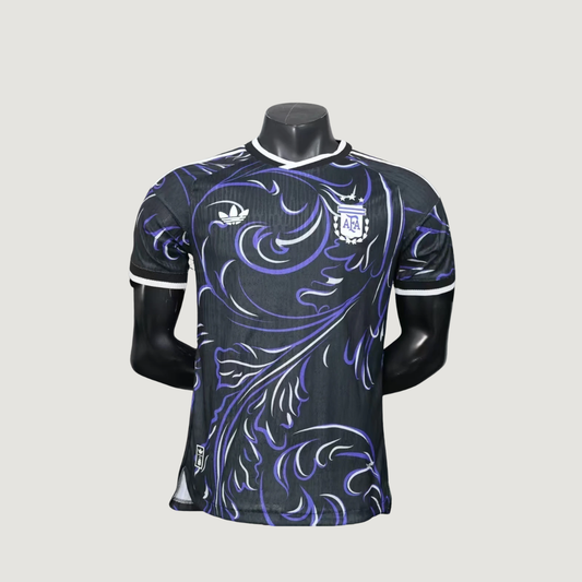 Argentine – Maillot Extérieur Coupe du Monde 2026 – Noir, Violet, Blanc - dos