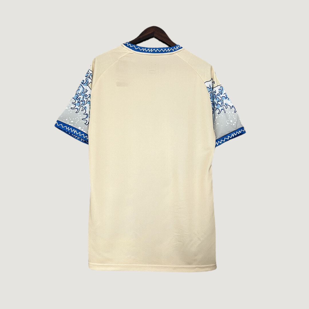 Japon - Maillot Concept - Bleu, Beige - dos