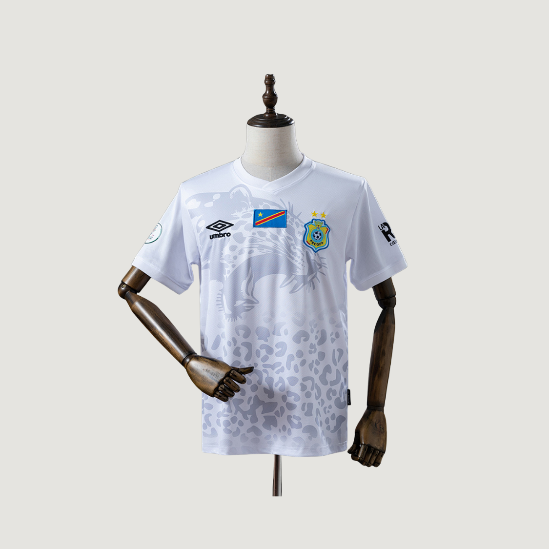 Congo – Maillot Concept 2026 – Blanc, Gris - dos