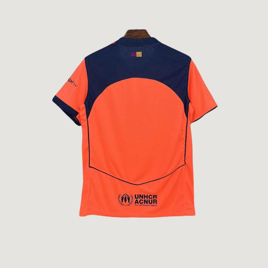 FC Barcelone – Maillot Third 25/26 – Orange, Marine - dos