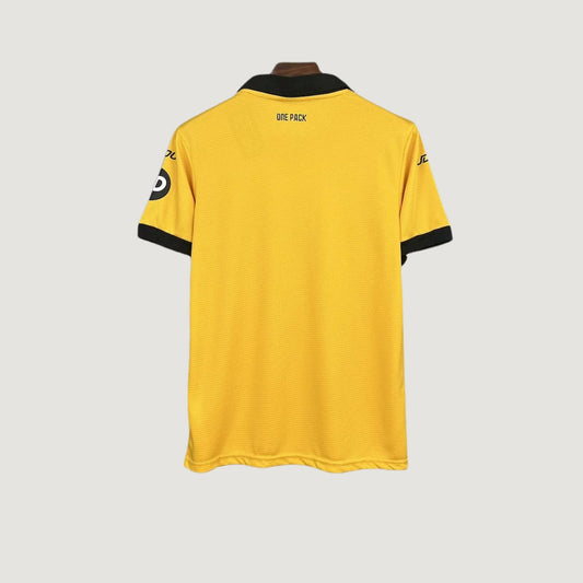 Wolverhampton – Maillot Domicile 2025/26 – Jaune, Noir - dos