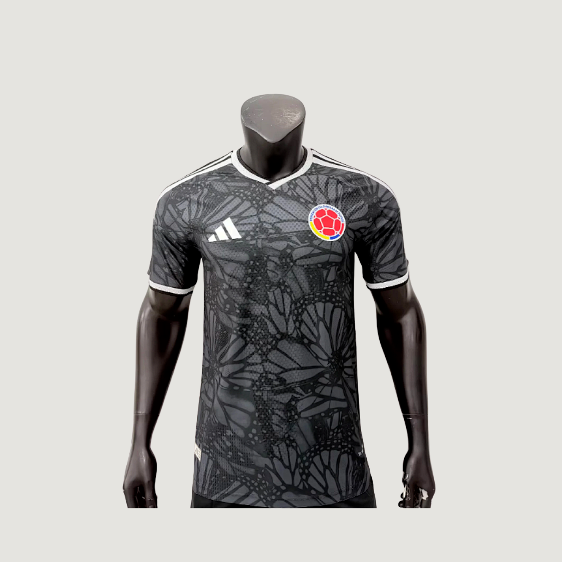 Colombie – Maillot Entraînement Player Version 2026 – Gris, Noir, Blanc - dos