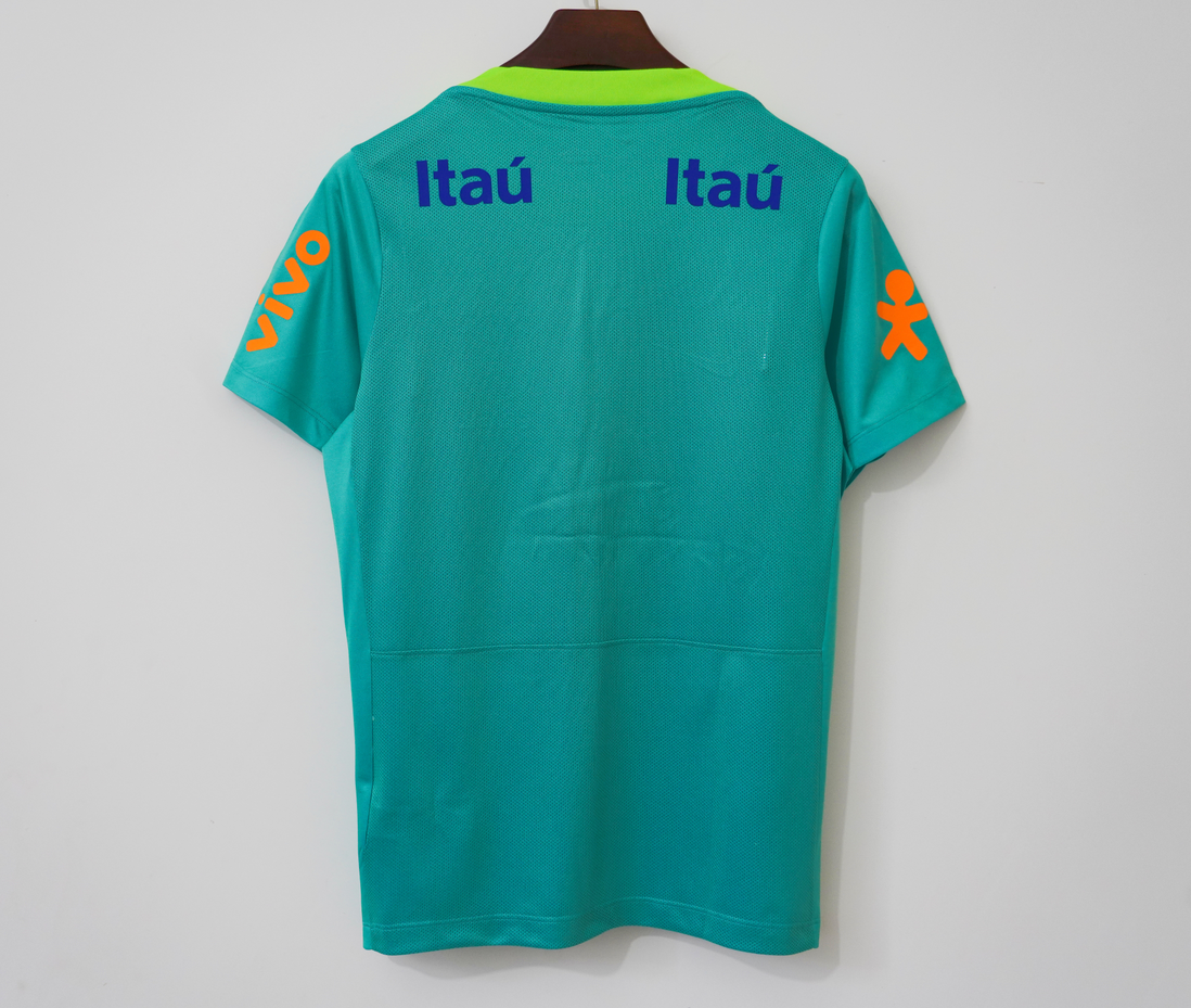 2004 Maillot Brésil training green Rétro DERBYX