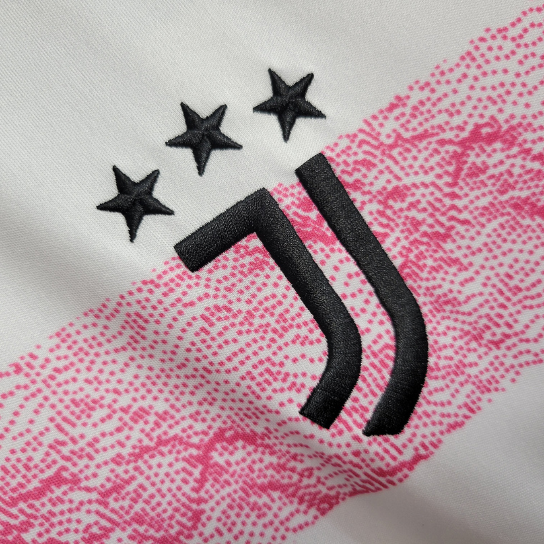 Juventus - Maillot Extérieur 23/24- Rose, Blanc ( Fan ) DERBYX