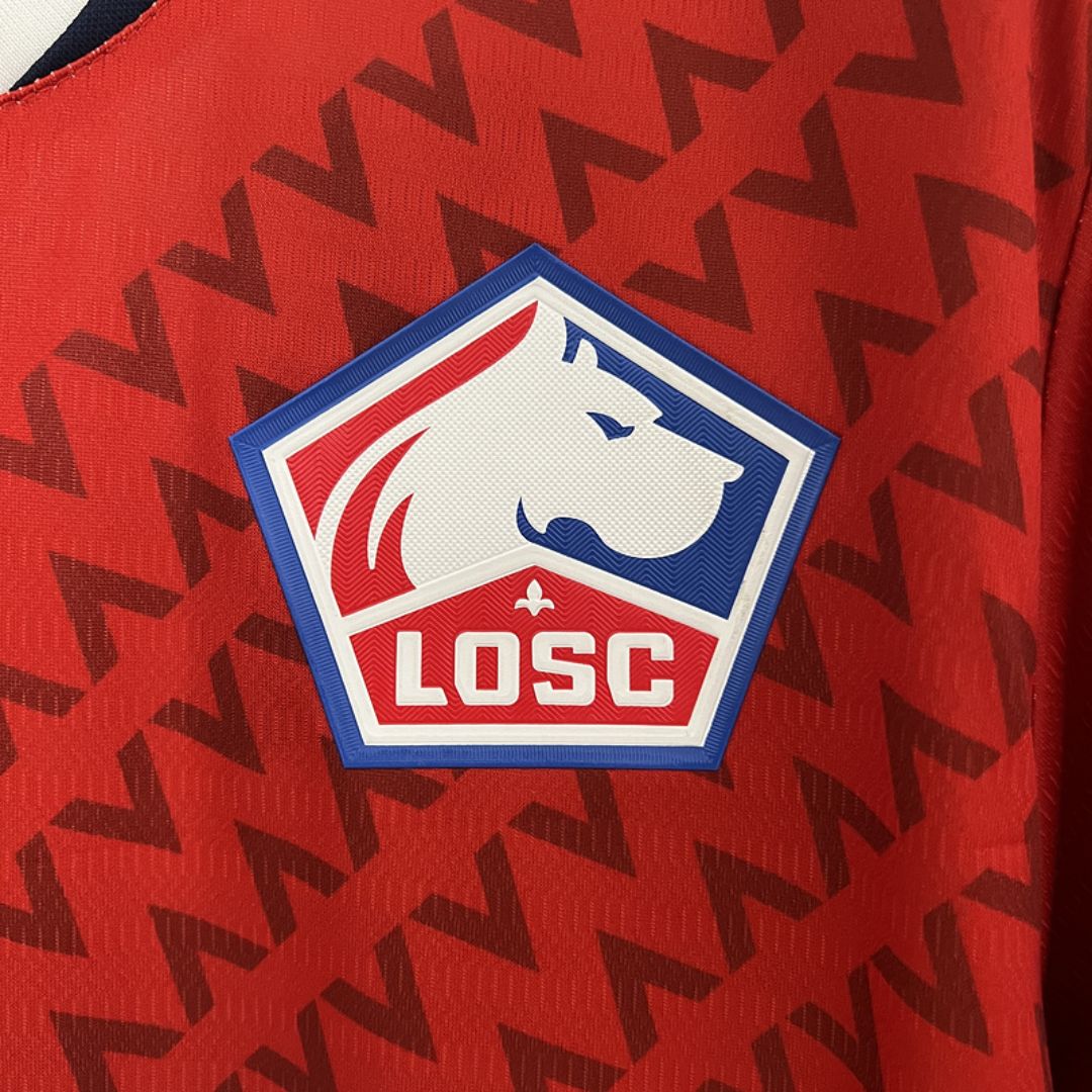 LOSC LILLE - MAILLOT DOMICILE 24/25 - ROUGE DERBYX