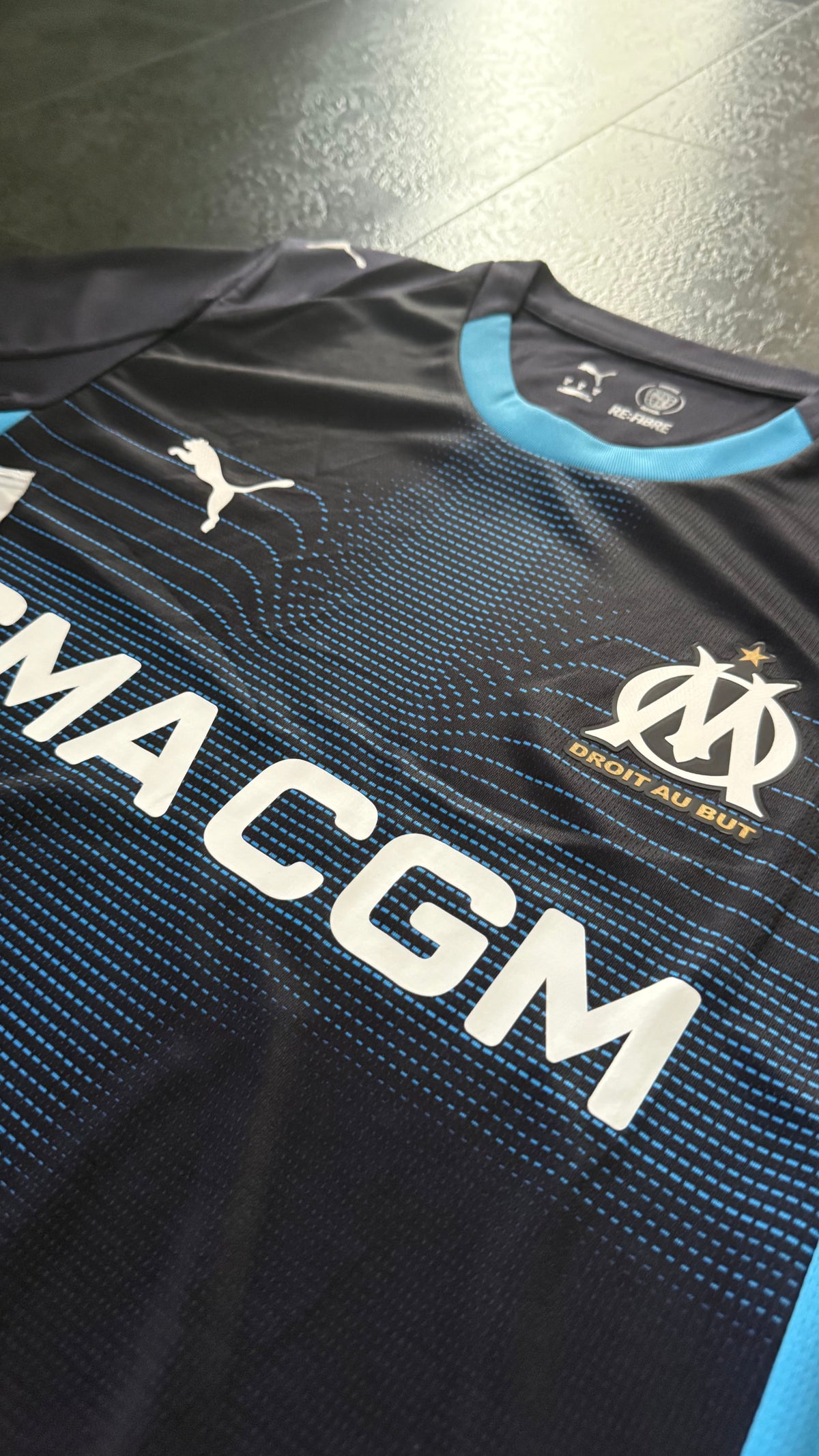 Olympique de Marseille – Maillot Extérieur 2025/26 – Bleu marine - dos