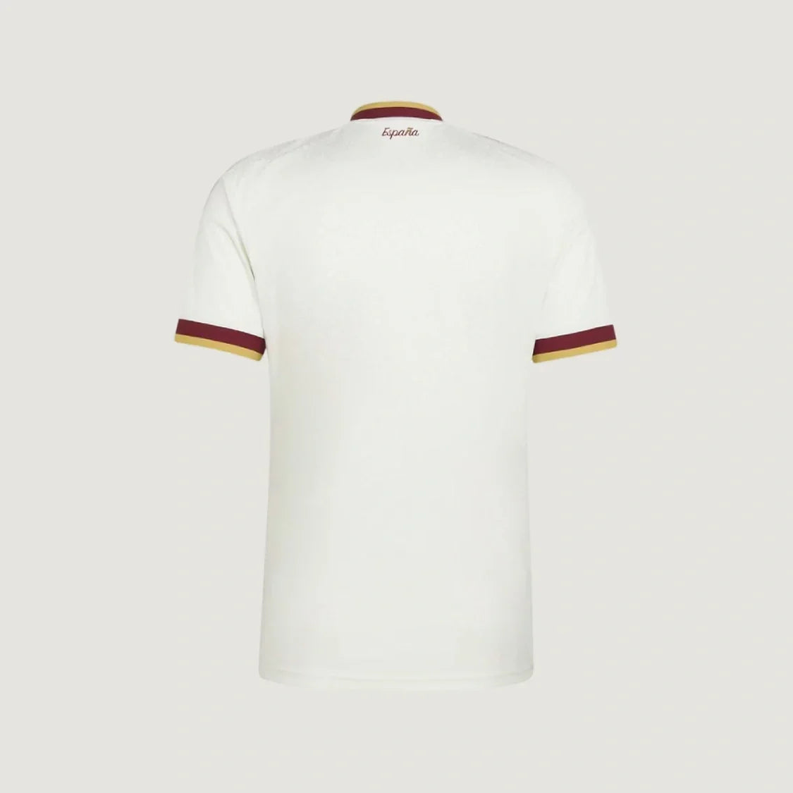 Espagne – Maillot Extérieur Coupe du Monde 2026 – Élégance claire, détails bordeaux - dos