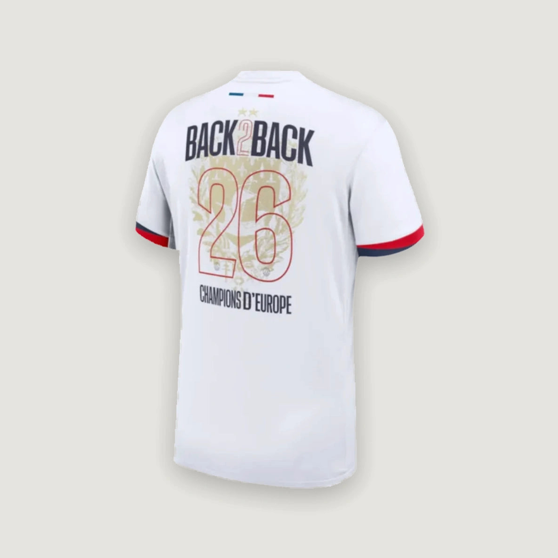 Paris Saint-Germain - 2 Étoiles Back To Back Extérieur LDC - 25/26 - Blanc - dos