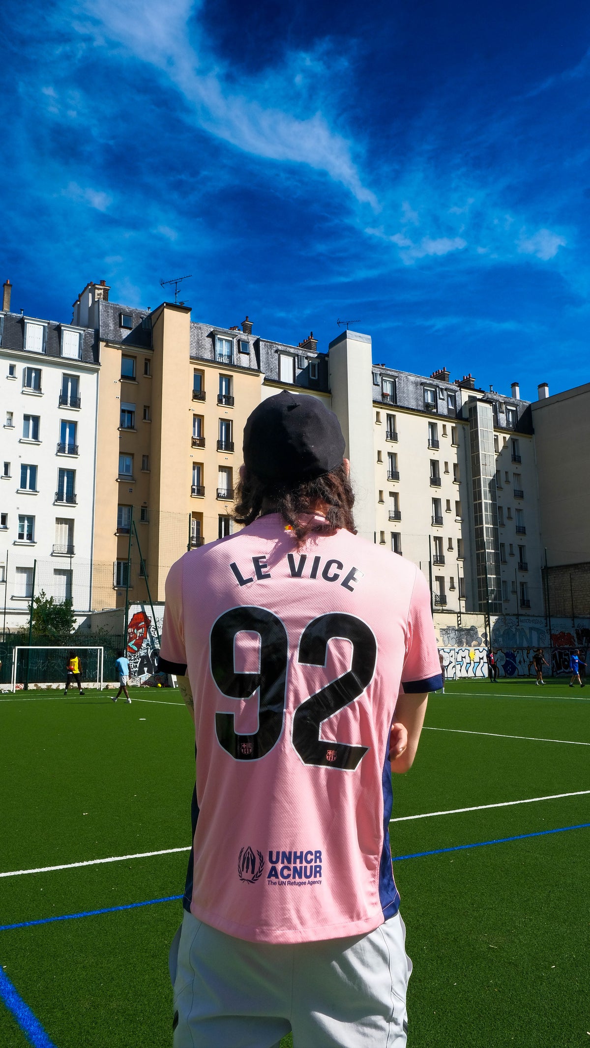 FC Barcelone – Maillot Spécial 2025/26 – Rose, Bleu Marine - dos