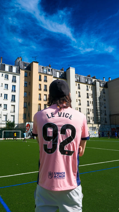 FC Barcelone – Maillot Spécial 2025/26 – Rose, Bleu Marine - dos