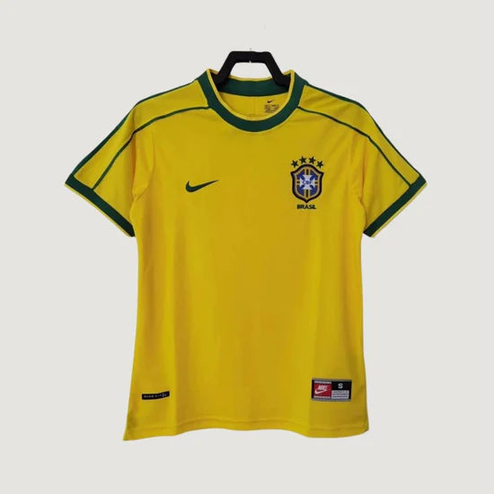 Brésil - Maillot Rétro 2002 - Jaune,Vert DERBYX