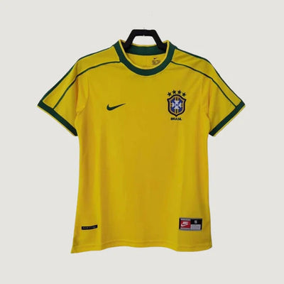 Brésil - Maillot Rétro 2002 - Jaune,Vert DERBYX