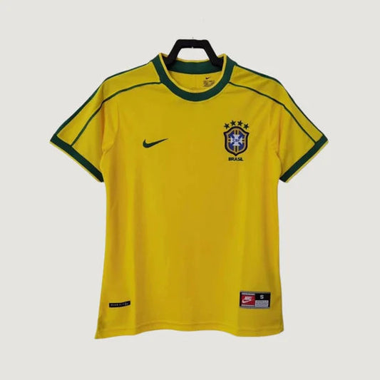 Brésil - Maillot Rétro 2002 - Jaune,Vert DERBYX