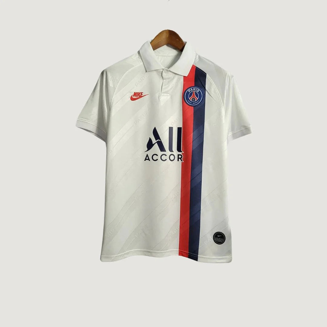 Paris Saint Germain ( PSG ) - Maillot Rétro 19/20 - Blanc DERBYX
