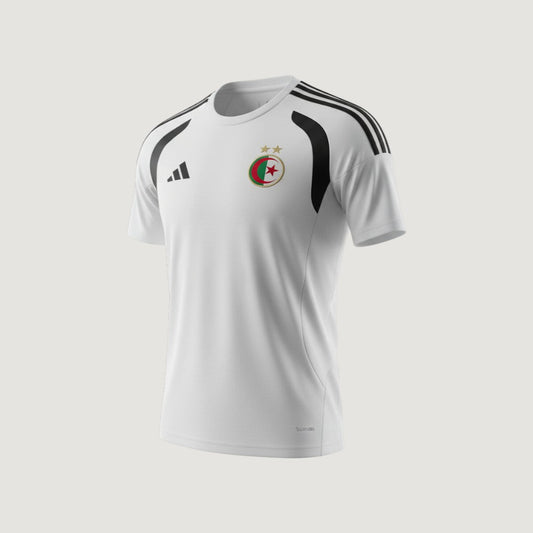 Algérie – Maillot d’Entraînement Coupe du Monde 2026 Homme – Blanc, Noir - avant