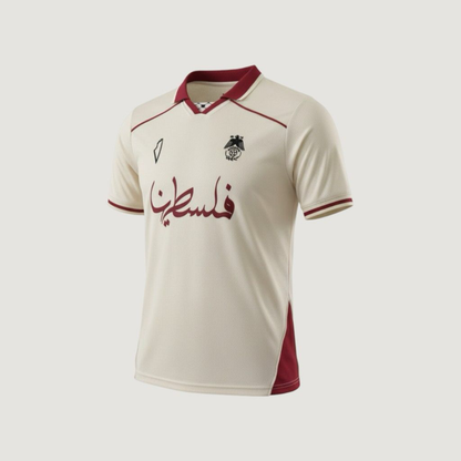 CD Palestino – Maillot 2025/26 – Écru, Rouge Bordeaux - avant