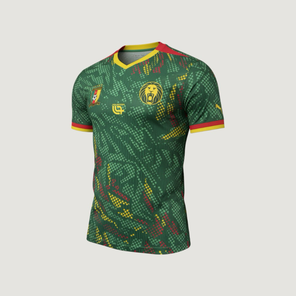 Cameroun – Maillot Domicile Coupe du Monde 2026 – Vert, Jaune, Rouge - avant
