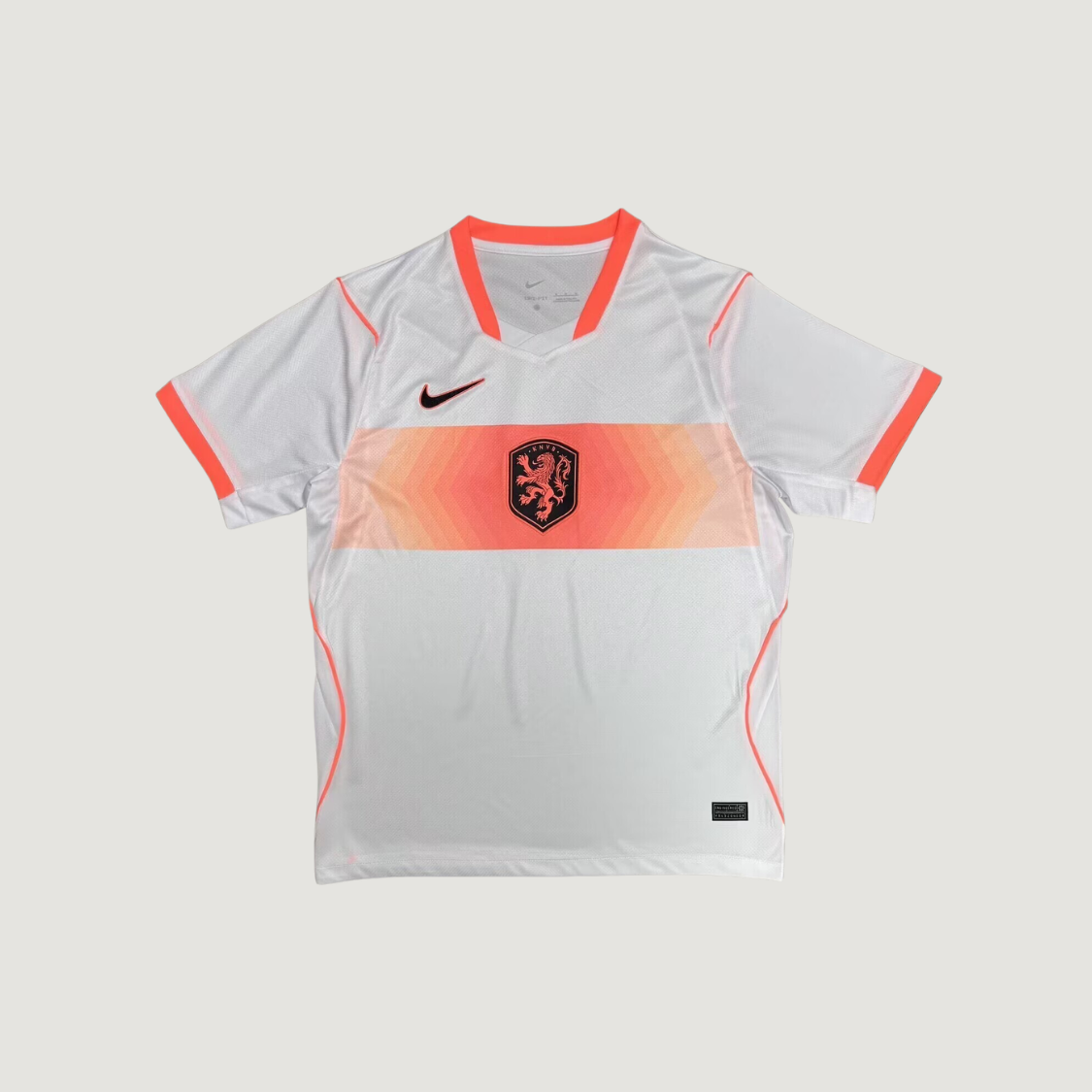 Pays-Bas – Maillot Extérieur Coupe du Monde 2026 – Blanc, Orange, Noir - avant