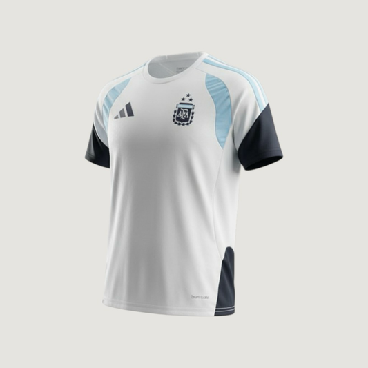 Argentine – Maillot Pré-Match Coupe du Monde 2026 – Blanc, Bleu ciel - avant
