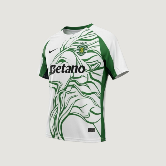 Sporting Lisbonne – Maillot Concept 2025-26 – blanc, vert - avant