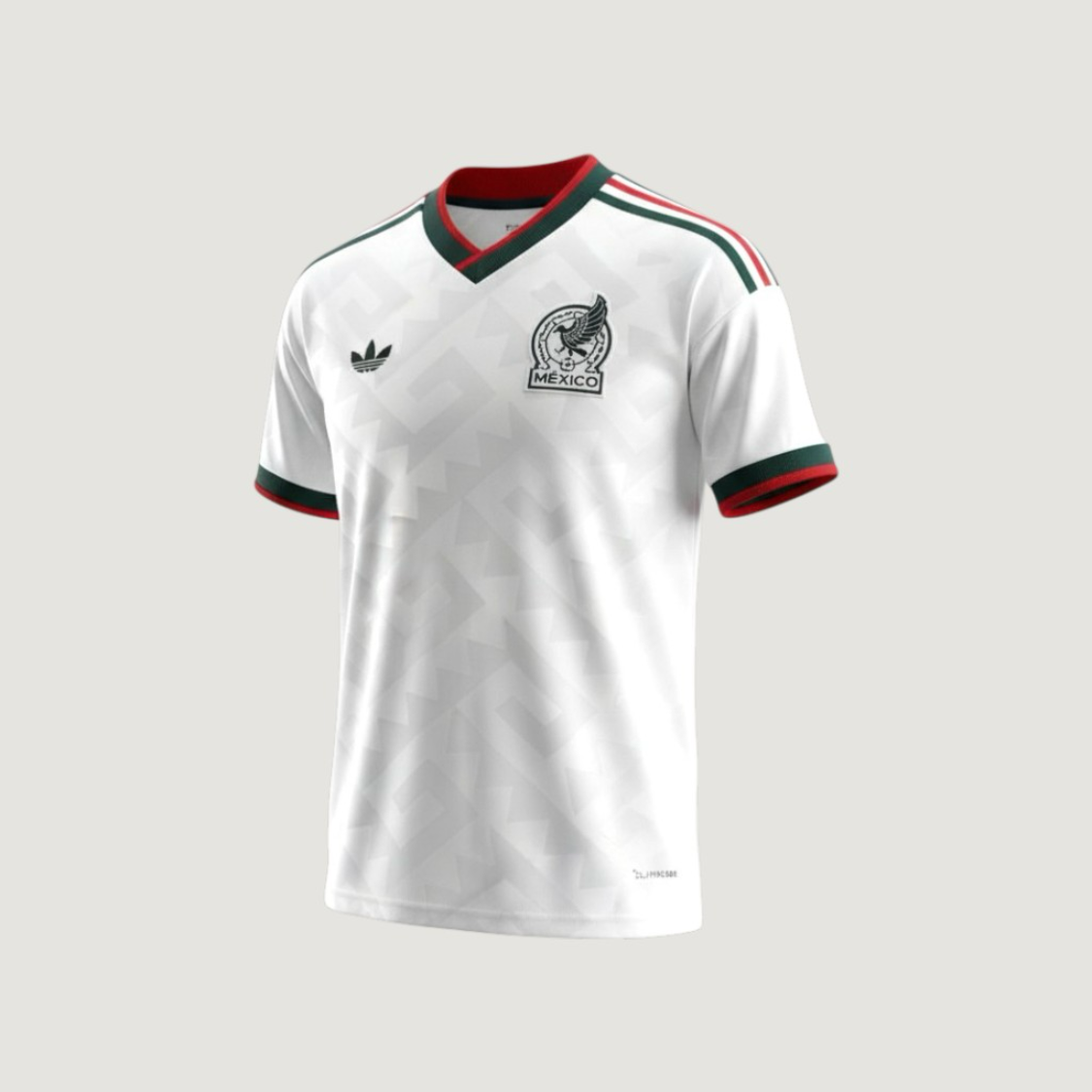 Mexique – Maillot Extérieur Coupe du Monde 2026 – Blanc, Vert, Rouge - avant