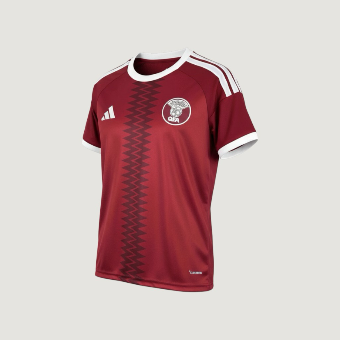Qatar – Maillot Domicile Coupe du Monde 2026 – Bordeaux, Blanc - avant