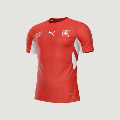 Maillot Domicile Suisse Coupe du Monde 2026 – Rouge, Blanc - avant