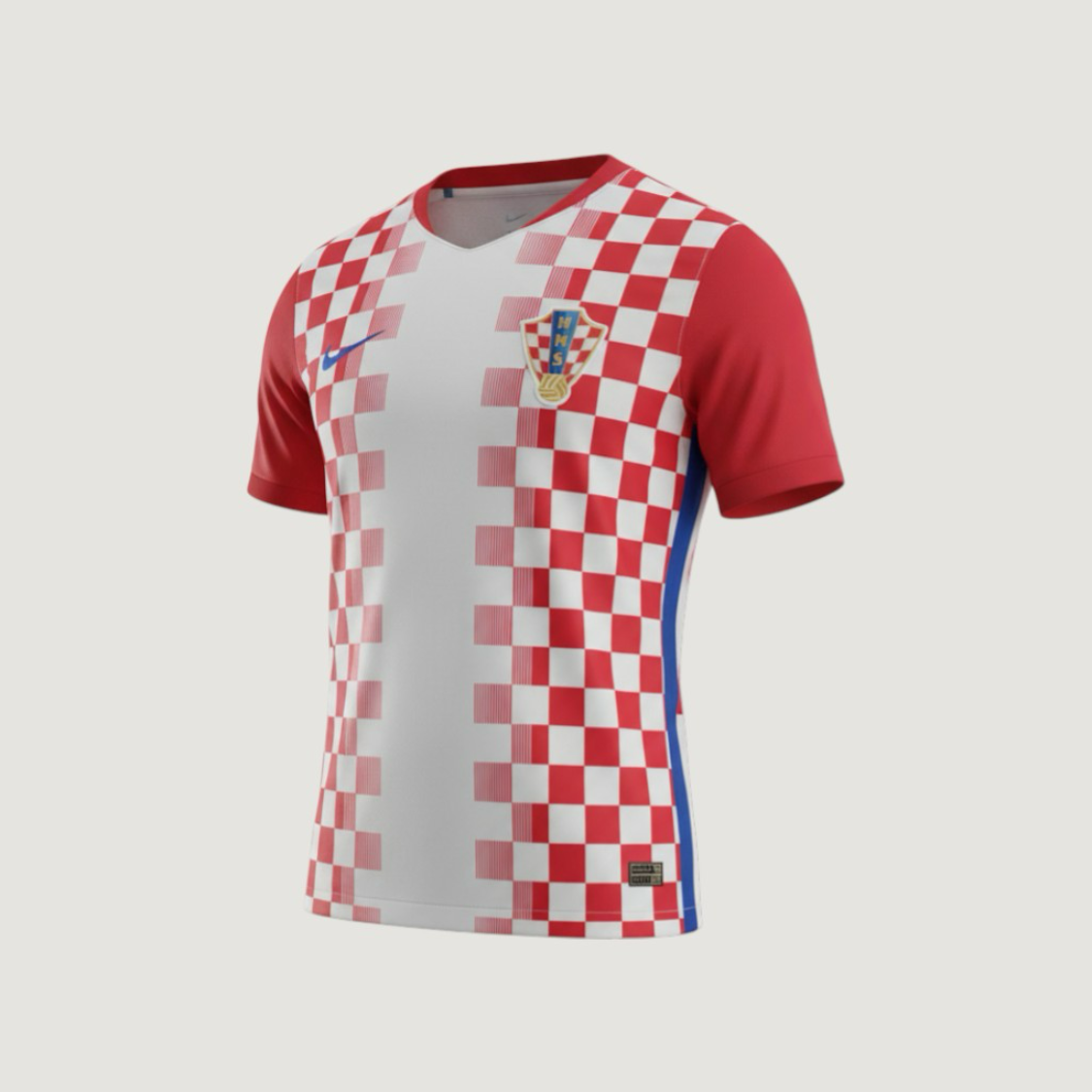 Croatie – Maillot Domicile Coupe du Monde 2026 – Damier rouge & blanc iconique - avant