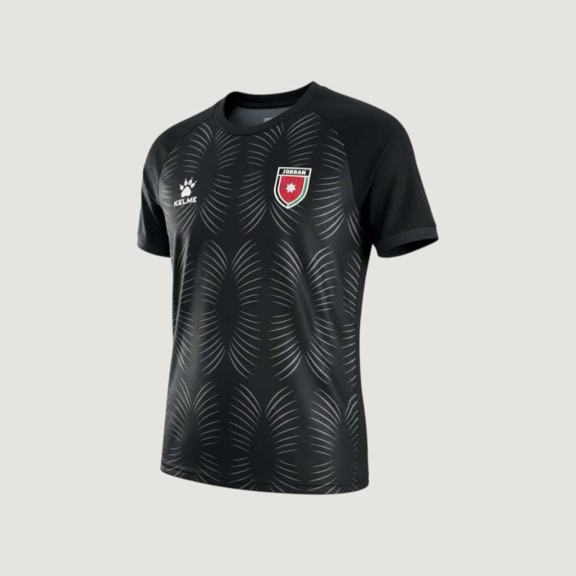 Jordanie – Maillot Extérieur Coupe du Monde 2026 – Noir, Gris - avant