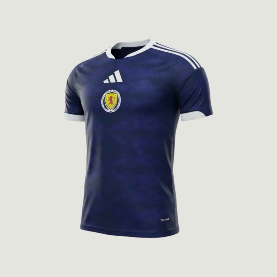 Écosse – Maillot Domicile Coupe du Monde 2026 – Bleu Marine, Blanc - avant