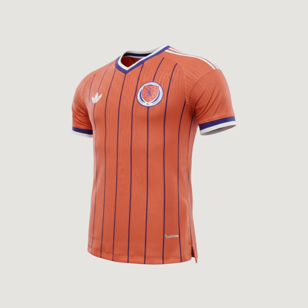 Écosse – Maillot Extérieur Coupe du Monde 2026 – Orange, Bleu Marine - avant