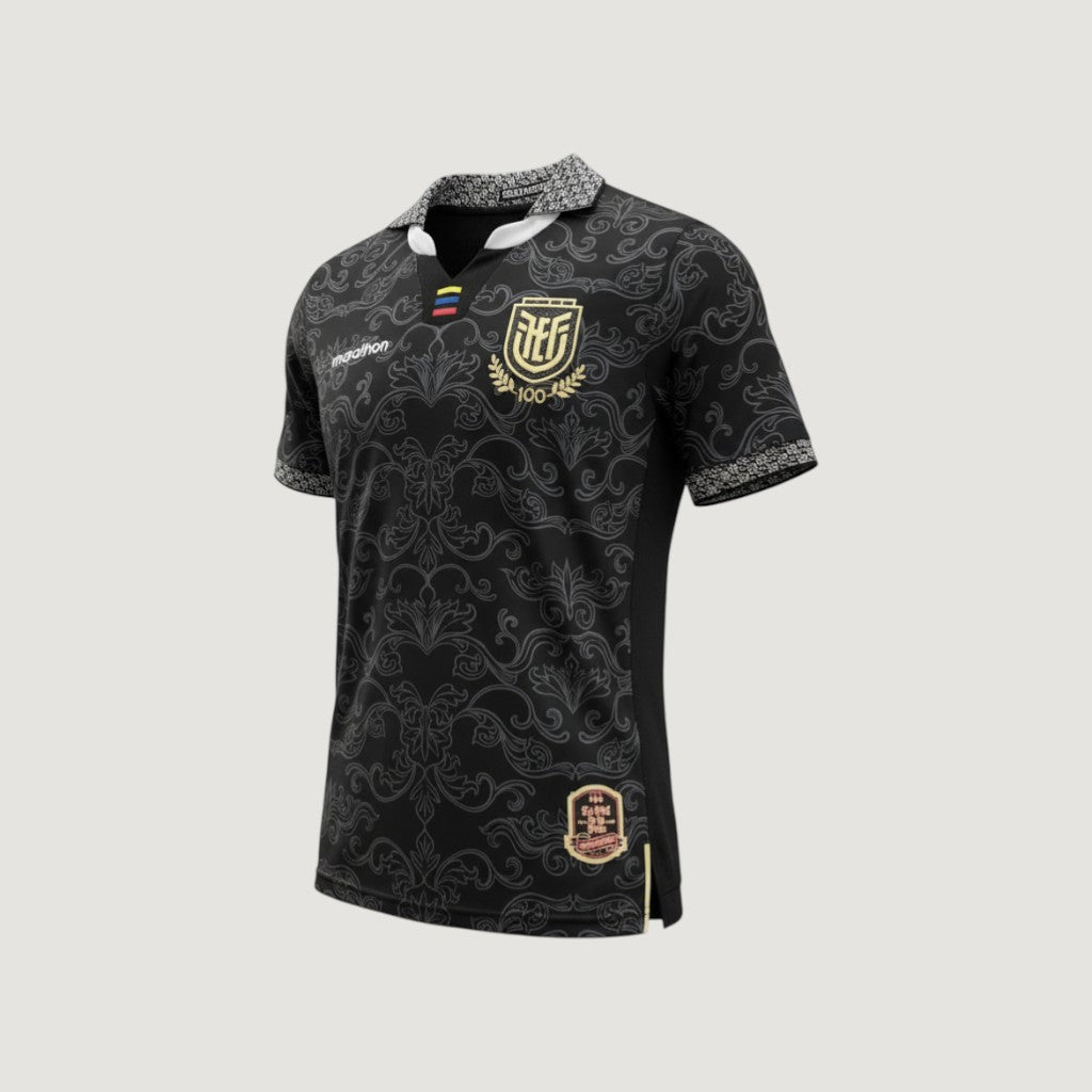 Équateur – Maillot Gardien Coupe du Monde 2026 – Noir, Or, Gris - avant
