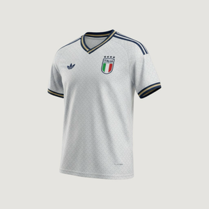 Italie – Maillot Extérieur Coupe du Monde 2026 – Blanc, Bleu marine, Or - avant