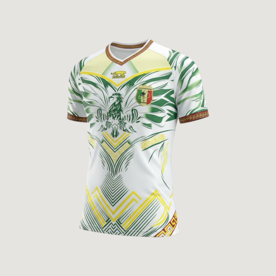 Mali – Maillot Domicile 2026 – Blanc, Vert, Jaune - avant