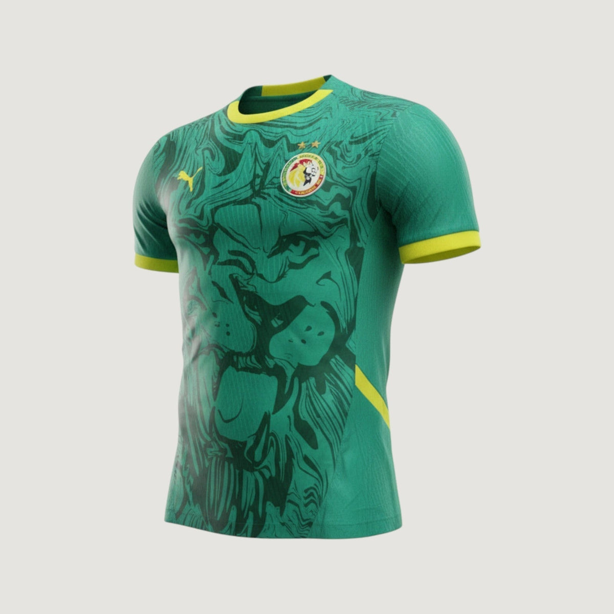 Sénégal – Maillot Domicile 2024/2025 (2 Étoiles CAN 2025) – Vert - avant