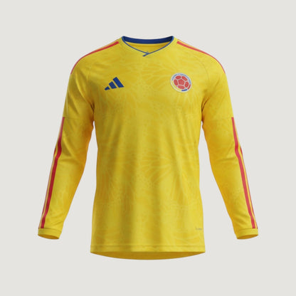 Colombie – Maillot Manches Longues Domicile 2026 – Jaune, Rouge - avant