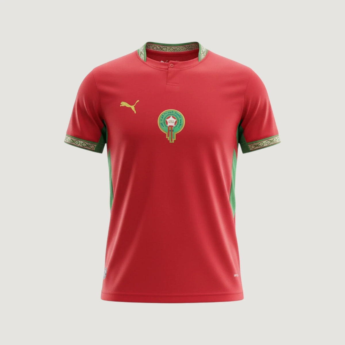 Maroc – Maillot Domicile 2026 – Rouge, Vert - avant
