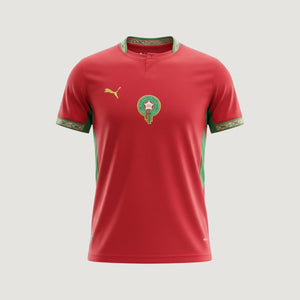 Maroc – Maillot Domicile 2026 – Rouge, Vert - avant