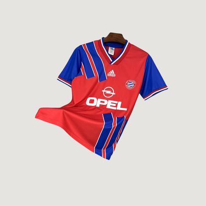 Bayern Munich – Maillot Retro 1993/95 – Rouge & Bleu - avant