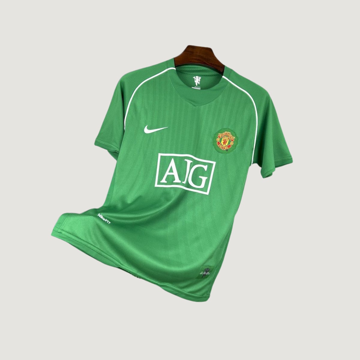 Manchester United – Maillot Gardien Retro 2007/08 – Vert - avant