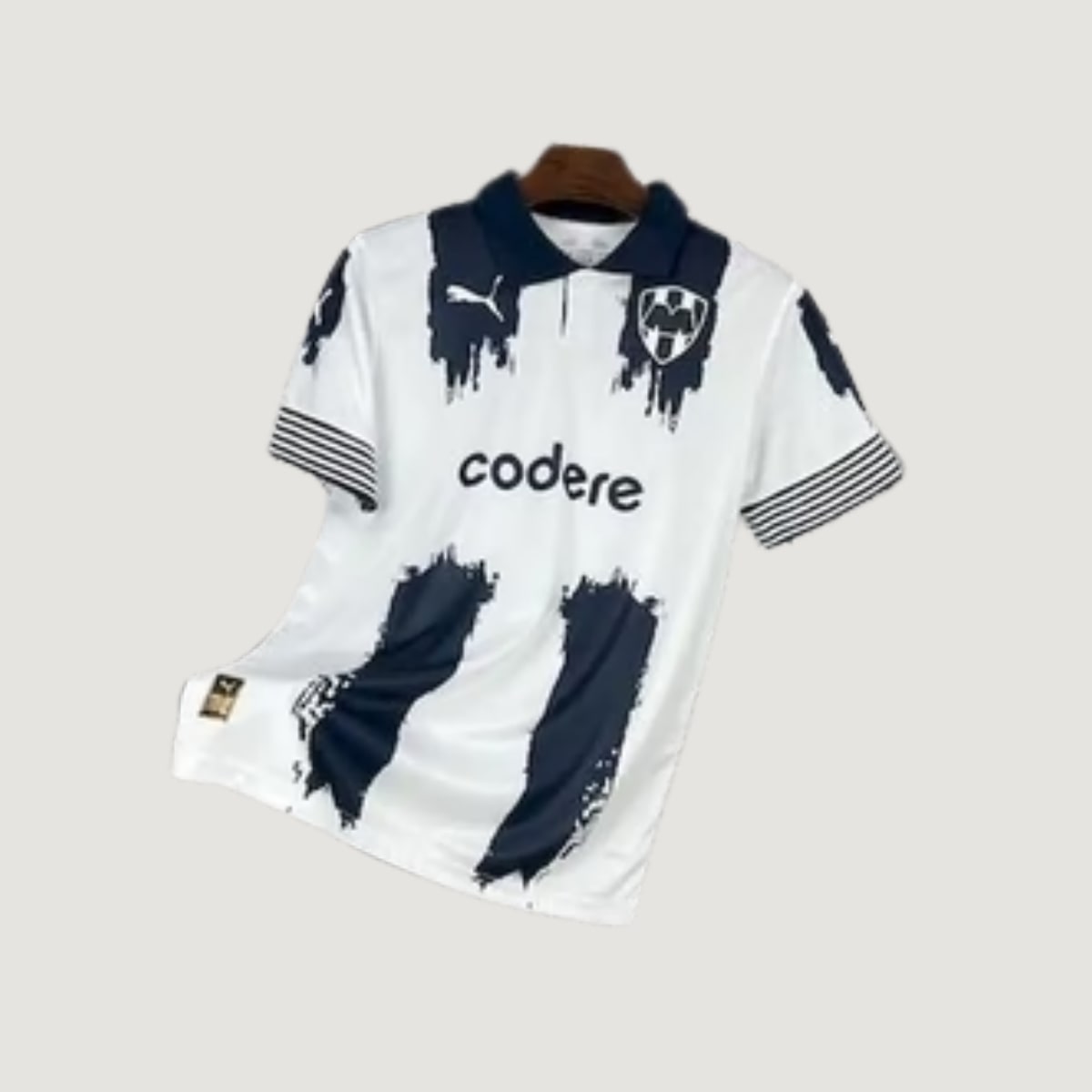 C.F. Monterrey – Maillot Extérieur 2025/26 – Blanc, Bleu Marine - avant