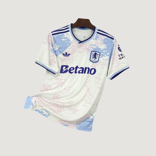 Aston Villa – Maillot Third 2025/26 – Blanc Pastel - avant