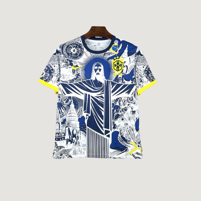 Brésil – Maillot Concept 2025/26 – Bleu, Blanc - avant