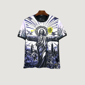 Brésil – Maillot Concept 2025/26 – Blanc, Noir - avant