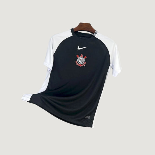 Corinthians – Maillot Extérieur 2025/26 – Noir - avant