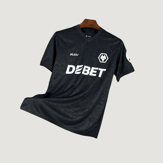 Wolverhampton – Maillot Goalkeeper 2025/26 – Noir - avant