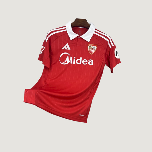 Sevilla FC – Maillot Domicile 2025/26 – Rouge, Blanc - avant