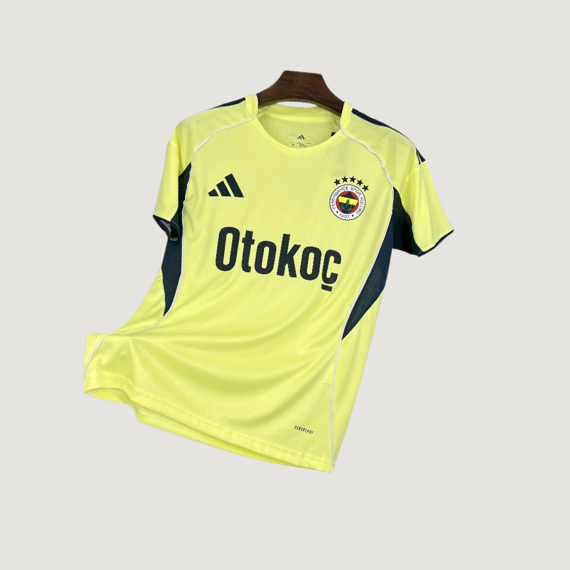 Fenerbahçe – Maillot Extérieur 2025/26 – Jaune Fluo, Bleu - avant