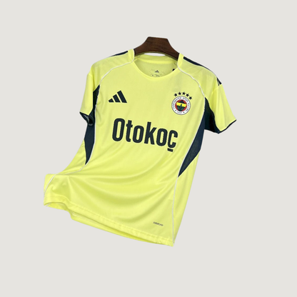 Fenerbahçe – Maillot Extérieur 2025/26 – Jaune Fluo, Bleu - avant